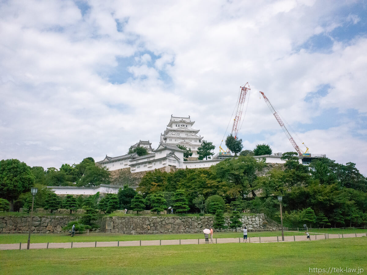 補修工事を終えた姫路城